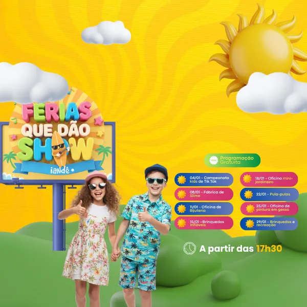 Férias que dão show